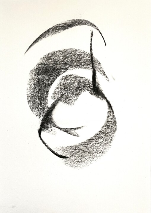 Drawing titled "The meaning, the th…" by Altone Mishino, Original Artwork, Charcoal