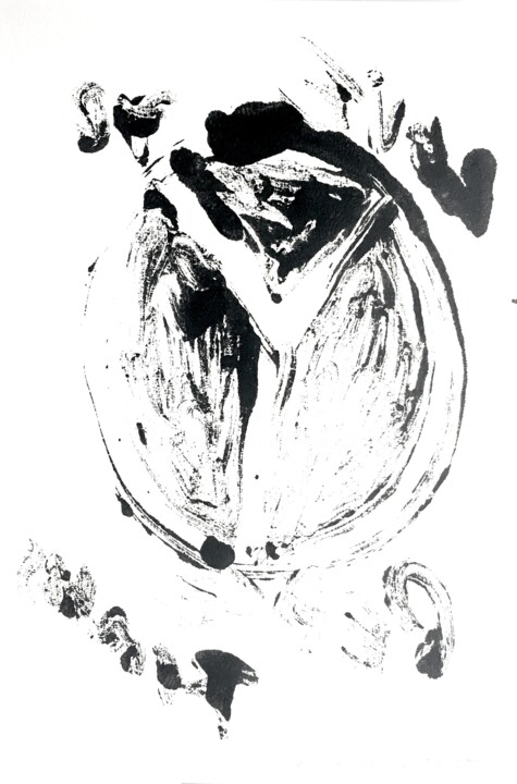 Tekening getiteld "PAX" door Altone Mishino, Origineel Kunstwerk, Inkt