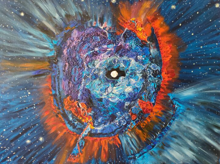 제목이 "Supernova explosion"인 미술작품 Irina Avlasenko로, 원작, 기름