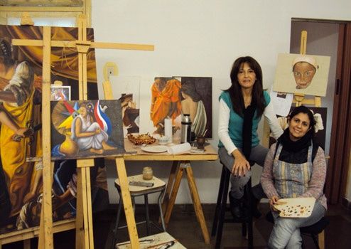 Fotografía titulada "Patricia y Dany" por Taller De Dibujo Y Pintura - Patricia Morales -, Obra de arte original,