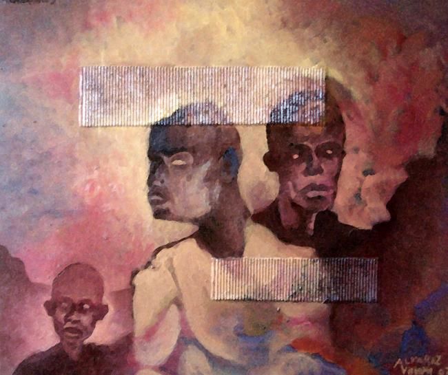 Painting titled ""Inmigrantes"" by Emiliano Villani, Original Artwork