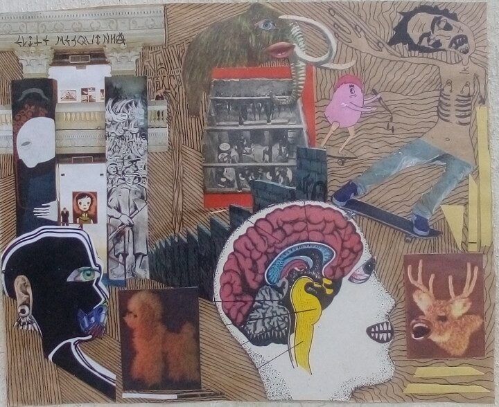 Collages intitolato "Elite mesquinha - V…" da Álvaro Baldini Piuco, Opera d'arte originale, Collages