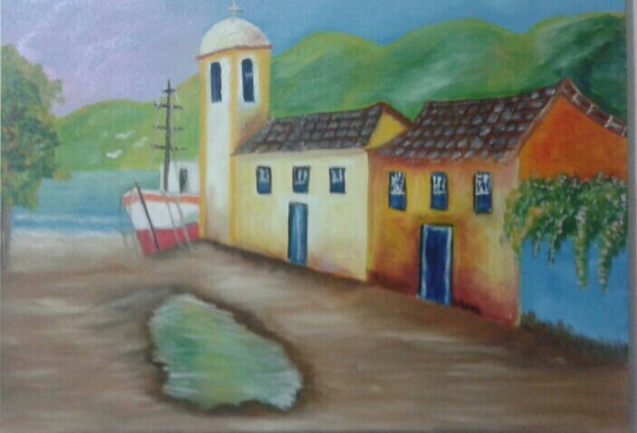 Pittura intitolato "PARATY-RJ" da Alvaro Neves, Opera d'arte originale, Olio