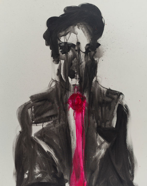 Pintura intitulada "O Engravatado Perso…" por Alvaro, Obras de arte originais, Acrílico