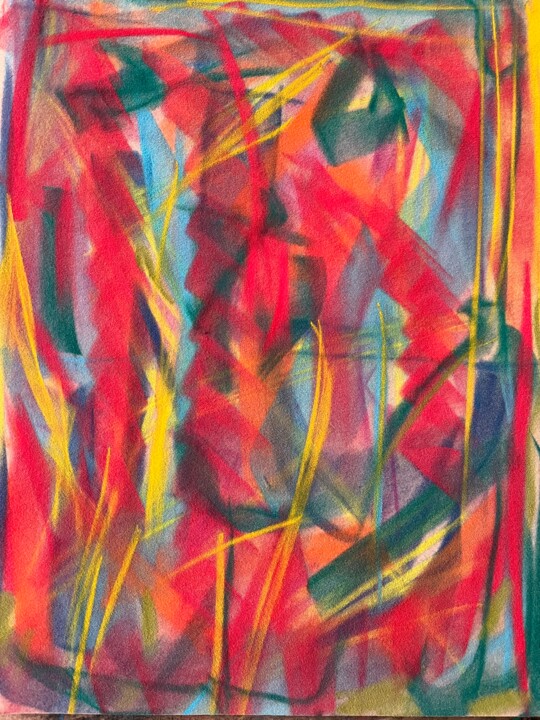 Рисунок под названием "Vacío" - Marco Antonio Moreno, Подлинное произведение искусства, Пастель