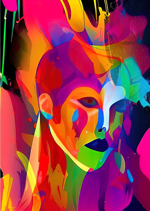 Digital Arts titled "Surreal Women 8" by Alya Veresk, Original Artwork, Digital Painting