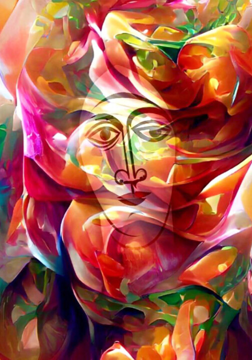 Digital Arts titled "Surreal Women 20" by Alya Veresk, Original Artwork, Digital Painting