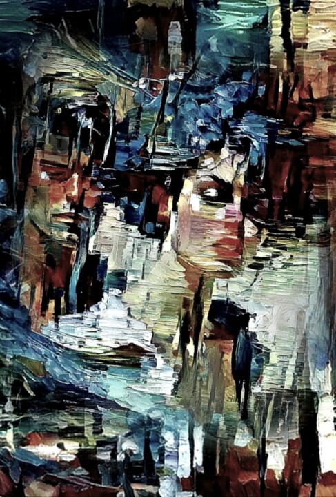 Arts numériques intitulée "Он и Она г" par Alya Veresk, Œuvre d'art originale, Peinture numérique