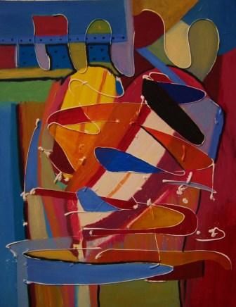 Peinture intitulée "étreinte" par Aly Cairo, Œuvre d'art originale,