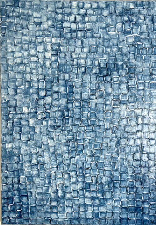 "Indigo tiles" başlıklı Tablo Alyona Judina tarafından, Orijinal sanat, Akrilik
