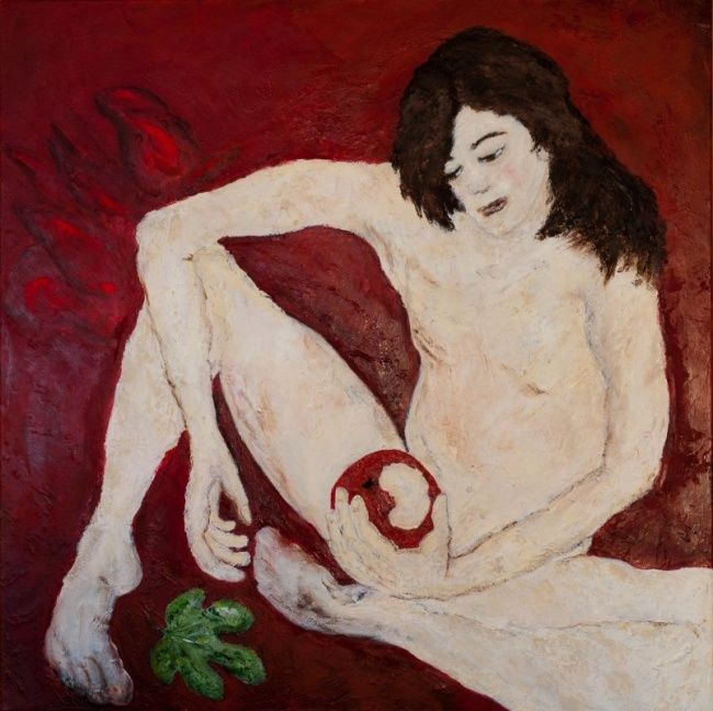 Painting titled "Apple 1" by Alyona, Original Artwork, Other
