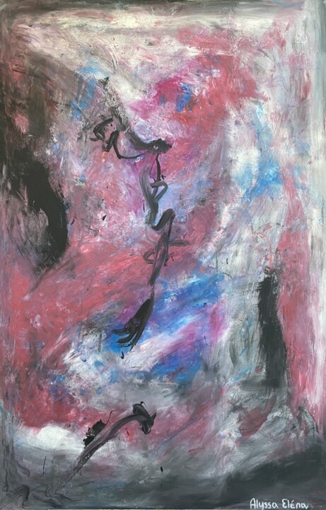 Schilderij getiteld "Journey of discover…" door Alyssa Elena, Origineel Kunstwerk, Acryl