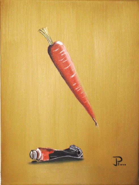 Painting titled "La carotte" by Jean-Philippe Bautista, Original Artwork