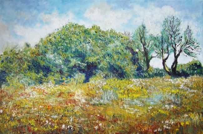 Painting titled "Grove" by Al-Zaro, Original Art,