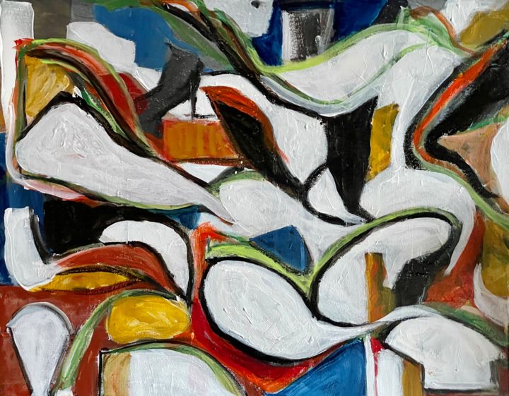 Pintura titulada "Randomness of Natur…" por Alfredo Machado Zingg, Obra de arte original, Acrílico Montado en Bastidor stand…