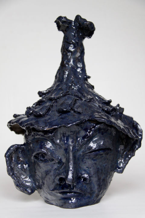 Sculpture intitulée "Coupe en terre cuit…" par Amadeo, Œuvre d'art originale, Terre cuite