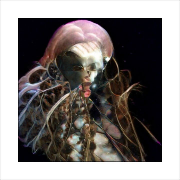 Digital Arts titled "the ghost (1)" by Amadeus Ungethuem, Original Artwork, Digital Painting