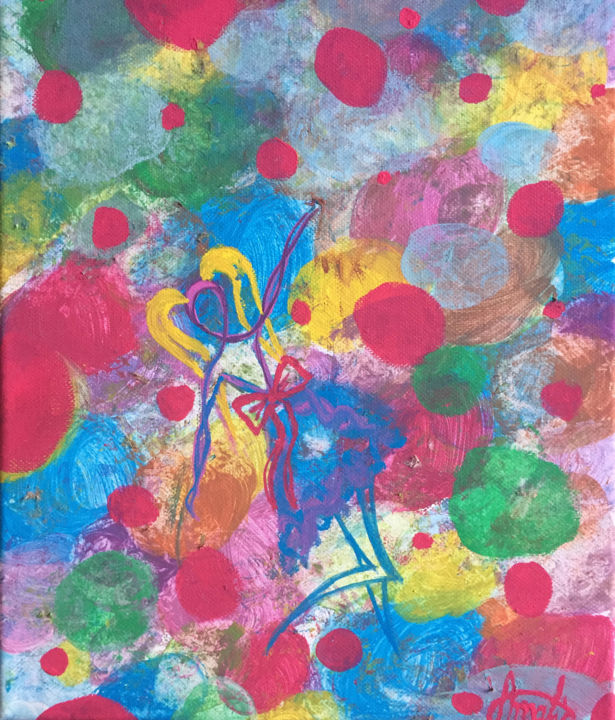 Pittura intitolato "The dream" da Amy Bho, Opera d'arte originale, Tempera