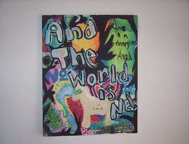 Painting titled "And the world is new" by Amanda Seipel, Original Artwork