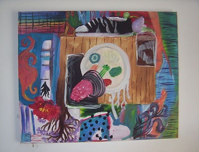 Painting titled "Sushi" by Amanda Seipel, Original Artwork