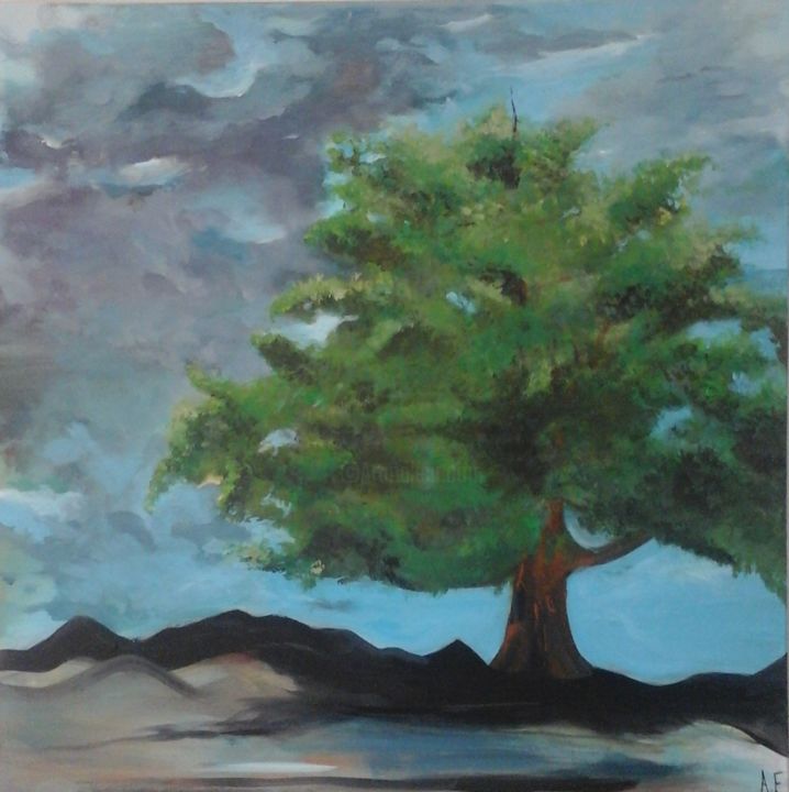 Peinture intitulée "arbre n°3" par Amandine Eon, Œuvre d'art originale, Acrylique
