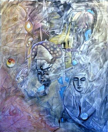 No Title - Painting ©2002 by Amano -
Surrealism, intuitif spirituel esprit