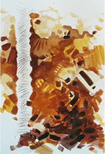 Painting titled "Vertical" by Amar Amarni, Original Artwork