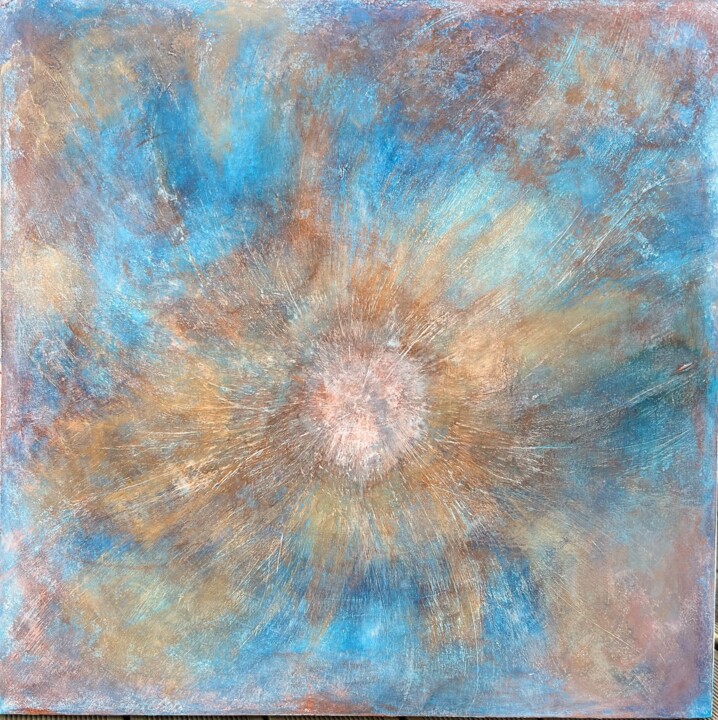 Peinture intitulée "COSMIC EYE" par Amashineva, Œuvre d'art originale, Acrylique