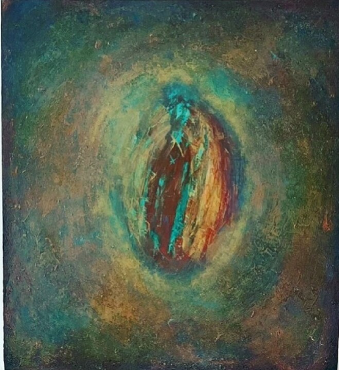 Schilderij getiteld "La bonne étoile" door Amashineva, Origineel Kunstwerk, Acryl