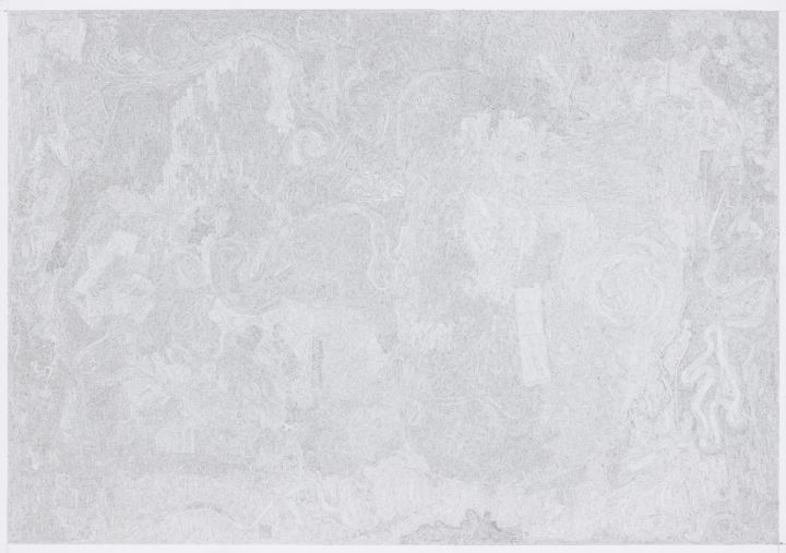 Zeichnungen mit dem Titel "Grey Country" von Paul Zetzsch, Original-Kunstwerk, Bleistift