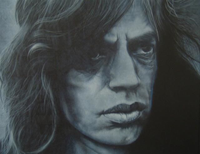 Peinture intitulée "Mick Jagger 2" par Deckx Jan, Œuvre d'art originale,