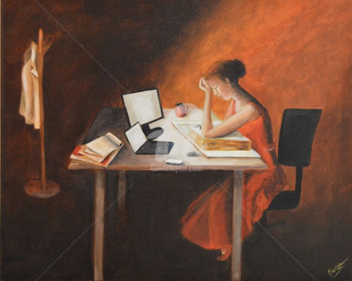 제목이 "Le travail moderne"인 그림 Ambre Martel로, 원작, 다른