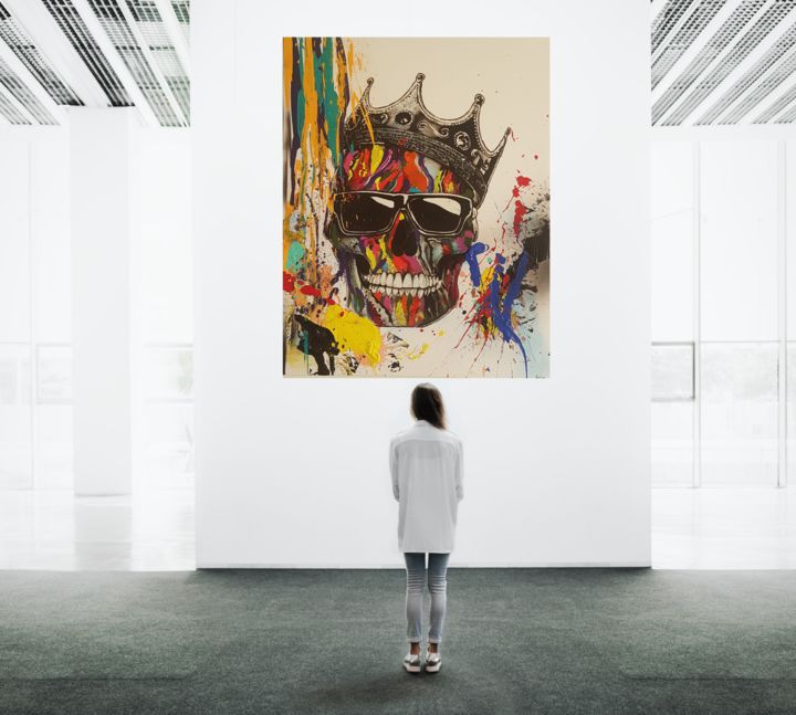 Painting titled "THE KING" by Ambre, Original Art, Acrylic