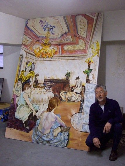 Pittura intitolato "insieme di Toulouse…" da Marco Gilberto Ambrosini, Opera d'arte originale
