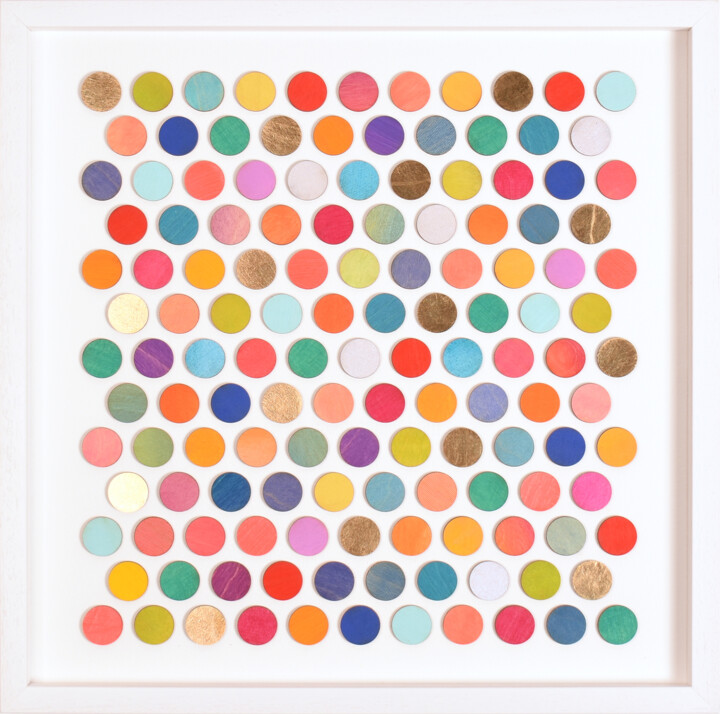 Painting titled "137 Candy Spots wit…" by Amelia Coward, Original Artwork, Collages