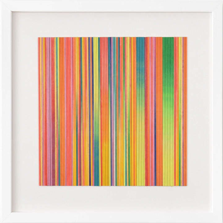 Картина под названием "Irregular abstract…" - Amelia Coward, Подлинное произведение искусства, Акрил Установлен на Деревянна…