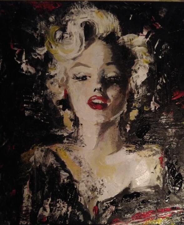 Painting titled "Beauty Destroy  a M…" by Amelie K C, Original Artwork, Acrylic