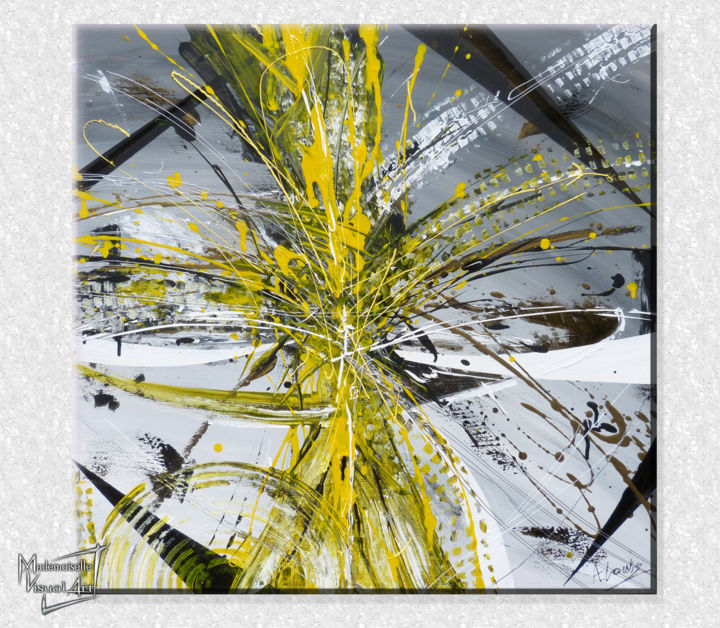 Malarstwo zatytułowany „yellow” autorstwa Amélie Lonatz, Oryginalna praca, Akryl