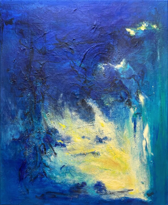 Peinture intitulée "Ciel" par Amélie Osleau, Œuvre d'art originale, Acrylique Monté sur Châssis en bois