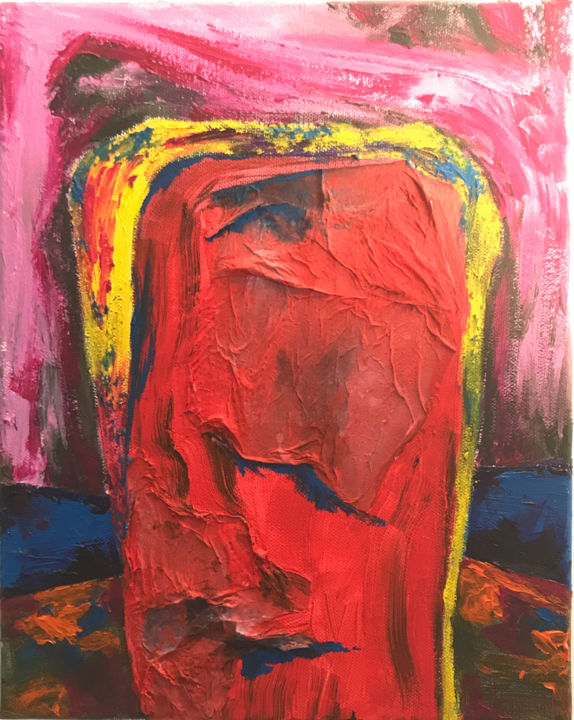Painting titled "Just a Doorway" by Rayito De Sol, Original Artwork, Acrylic