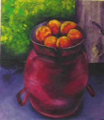 Painting titled "Fruticas - rayito d…" by Rayito De Sol, Original Artwork