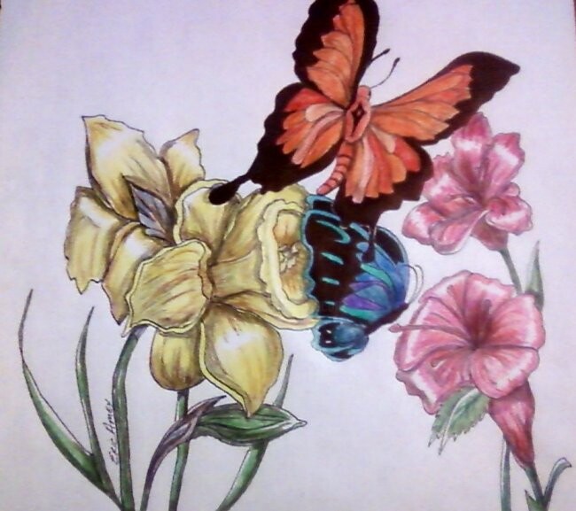 Dibujo titulada "spring time" por Amey, Obra de arte original, Otro