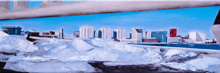 Peinture intitulée "rdam-on-ice" par Amhbrandenburg, Œuvre d'art originale