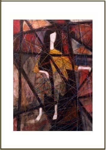 Painting titled "Women Feelings 3" by Khatri Aamir, Original Art,