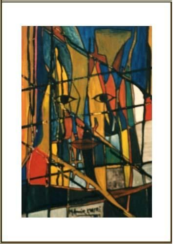Painting titled "Broken Image" by Khatri Aamir, Original Art,