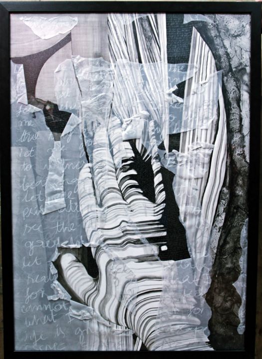 Painting titled "for-life-is-grey-le…" by Amna Kazmi Kazmi, Original Artwork