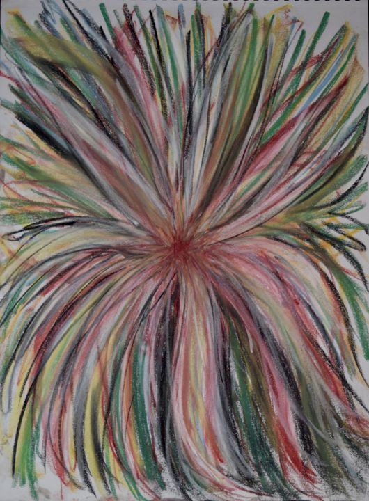 Drawing titled "Soul Illumination" by Amore Dilisio, Original Art, Pastel