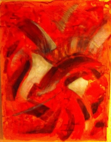 Painting titled "Explosion" by Antonia Moreira, Original Artwork