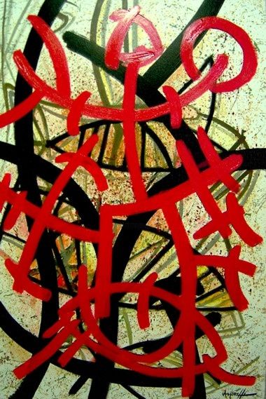 Pintura intitulada "Caminhos Paralelos" por Amorelli, Obras de arte originais,