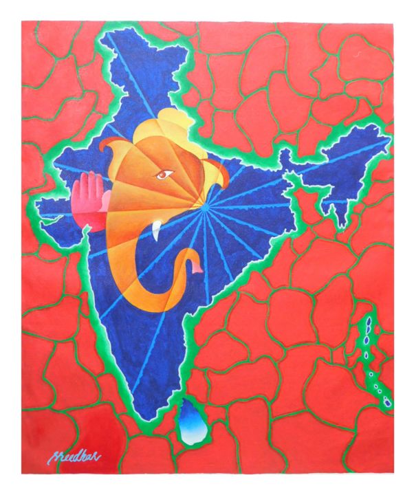 Painting titled "Untitled16" by Sridhar Ampilli, Original Artwork, Acrylic